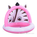 Piscina de chapoteo de cebra rosa inflable Piscina para bebés